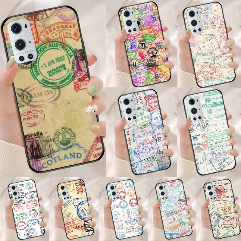 Ретро Открытка Штампы Паспорта Для Realme GT 7 Pro GT 5 6 6T C67 C61 C55 C53 C51 C21Y C25S C75 10 11 12 13 14 Pro Plus Чехол