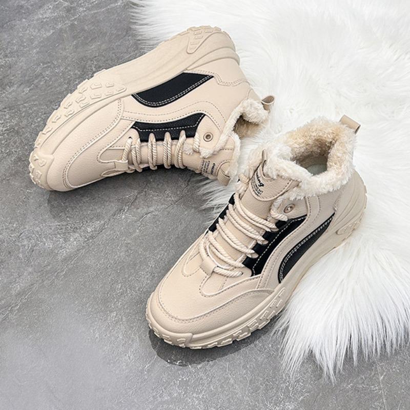 Повседневные зимние ботинки 2024 года, новые женские туфли, зимние высокие мягкие женские туфли, теплые уличные женские туфли с толстой подошвой для холода