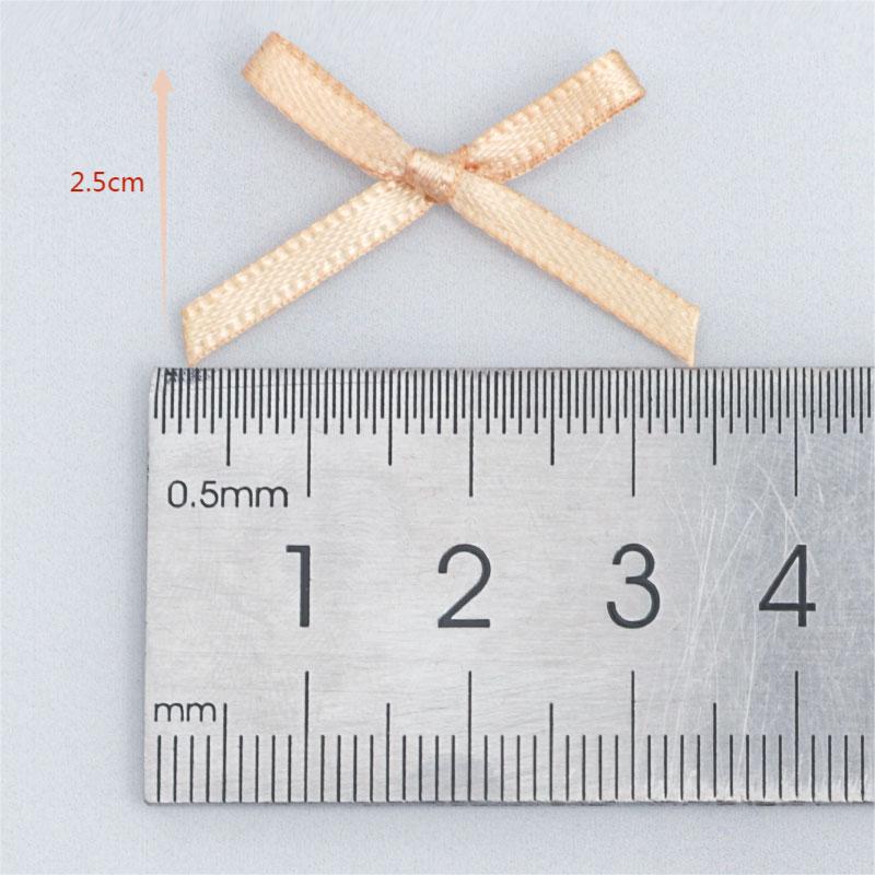 Mini Polyester Ribbon Bows for Nail, Underwear, Socks & Crafts