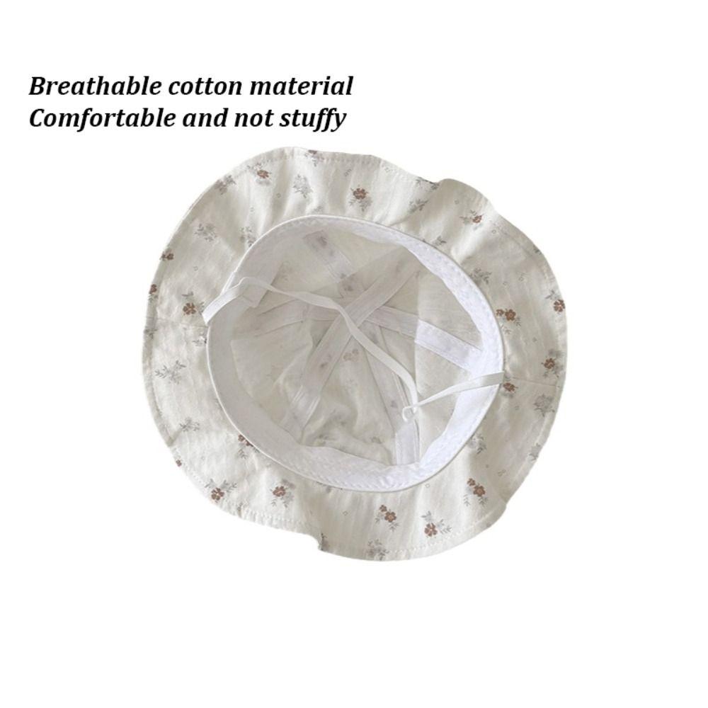 Cotton Baby Bonnet Sun Protection Baby Sun Hat Cute Fisherman Hat Spring Summer