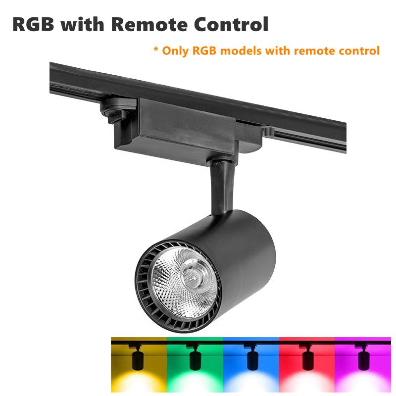Светодиодный трековый светильник RGB для KTV, сценический бар, фон, COB-рельсовый прожектор 220 В, потолочный трековый светильник для магазина, торгового центра, 12 Вт, 15 Вт, 20 Вт, 30 Вт