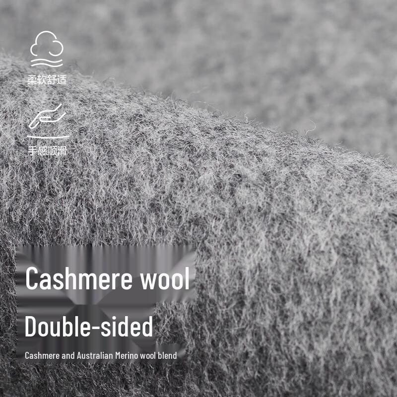 LESS 2023 Autumn Wool Blend Straight Long Overcoat