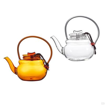 Китайский чайник из боросиликатного стекла, портативный чайник 200 мл для листового сока, цветочного молока