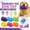 Soft Pig Squeaky Dog Toy Interactive Dog Chew Toy  For Small Medium Large Dog