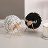 Sheep Elk-shaped Coaster Absorbent Non-slip Snowflake Coaster Round Table Mat Desktop Decoration Insulation Felt Coaster