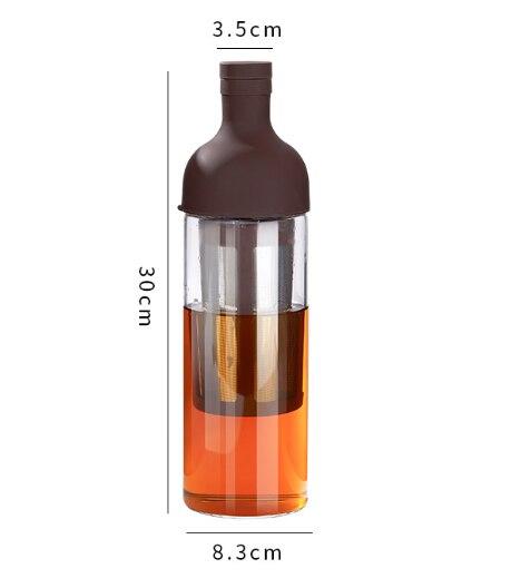 Кофейник для холодного завариванияКофейник для эспрессоСтеклянный графинФильтр-кофейник для заваривания льдаЧайникФильтр для бариста и двойного назначенияКофейные принадлежности 1000 мл