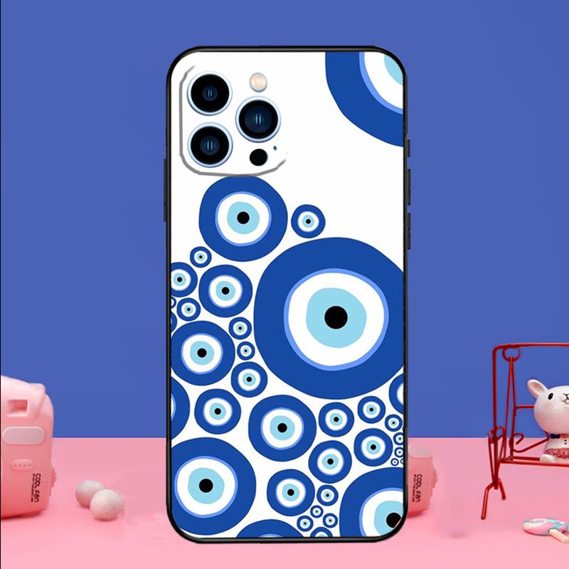 Evil Eyes Phone Case For iPhone 17 16 15 13 11 12 14 Pro Max mini 15 16 Plus 16e 17 Air Bumper Cover