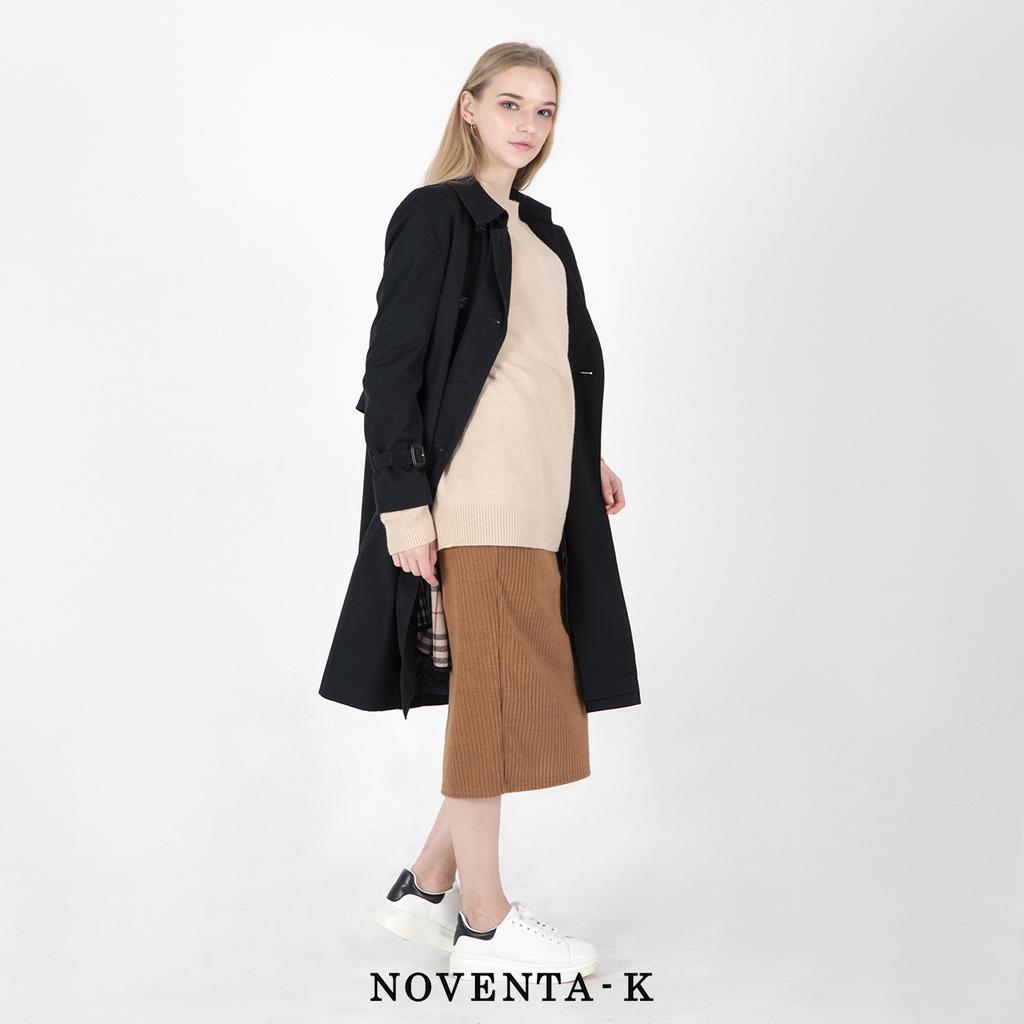 NOVENTA-K Wholegarment Round Knit Beige