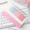 200 Sheets Morandi Colorful Sticky Notes Index Tabs Writable Page Markers Bookmark Flags With Ruler For Notebook