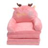 Foldable Sofa Cute Cartoon Shape Comfortable Multifunctional Kids Couch Fold Out for Home