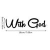 With God All Things Are Possible Car Sticker Waterproof Vinyl Decal Car Accessories Decor