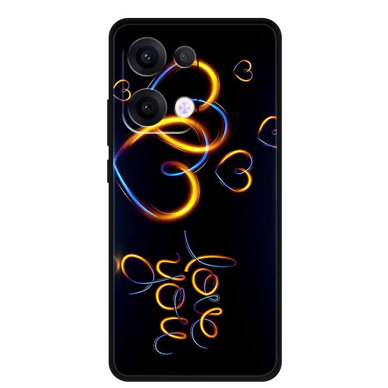 Чехол из ТПУ для телефона OPPO Reno 13 5G Чехол для телефона Coque Ударопрочный Черный Силиконовый Мягкая Задняя Крышка Для OPPO Reno 13 Reno13 Pro Чехол Funda