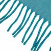 Excellent HERMES Scarf Evelyn H Logo Fringe Bicolor cashmere Women Used