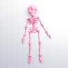 3D-печатная фигурка черепа: Подвижное украшение-скелет, Модная игрушка и Декорация для поделок.