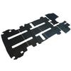 Fenice Car Floor Made In Japan Mitsubishi Delica Rear Stays In Place Accessories Mats, (For D5 Mid-Model 8-Passenger) <Without Heater>, Black,