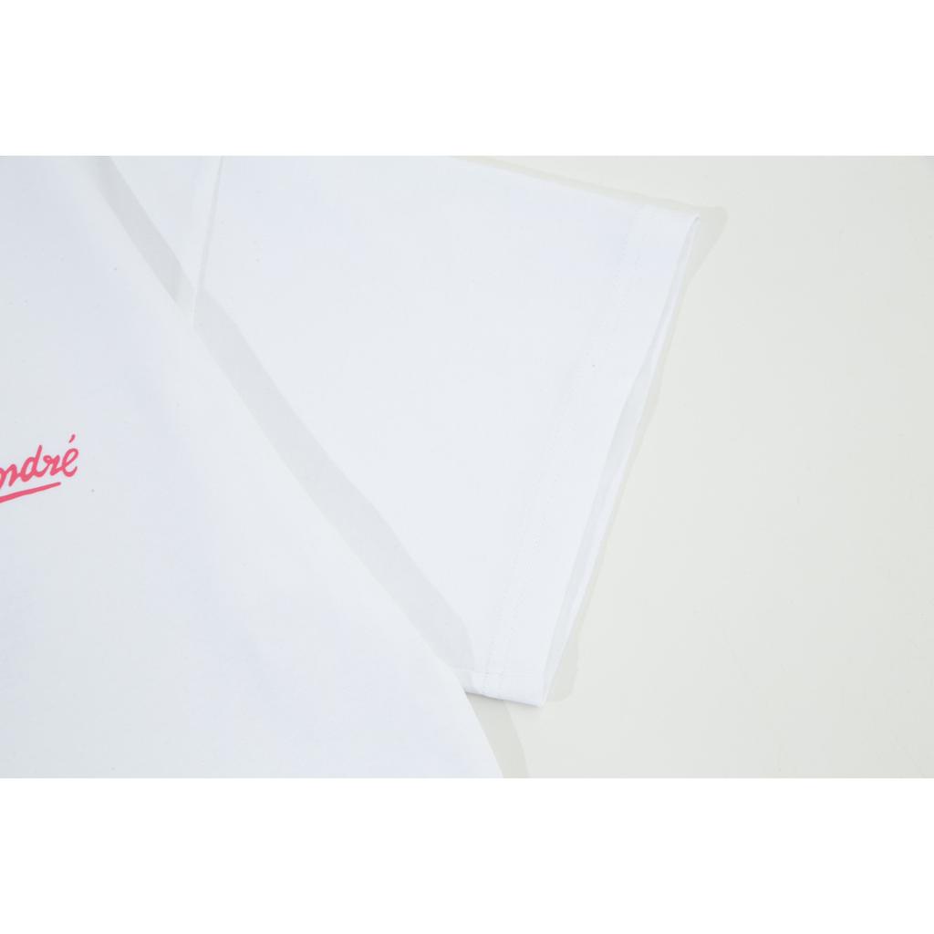 Off-White 2025 Лето Новинка Синий смайлик граффити нарисованные от руки буквы большой логотип принт Классическая футболка с коротким рукавом Парная футболка