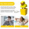 Ducky Caps Keychain Fidget Toy Quacking Duck Stress Reliever ABS Plastic Rattle Reducer Key Pendant