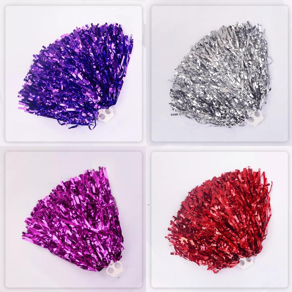 Помпоны для чирлидинга ПВХ Ручная работа Яркие цвета Для школьных спортивных мероприятий и танцевальных выступлений