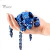 3D-печатная статуэтка кошки, бесшерстная фигурка, подвижные суставы, фигурка сфинкса, шарнирная модель, игрушка-животное, украшение для дома, офиса, книжной полки, рабочего стола