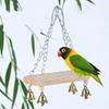 with Hook Parrot Swing Toy Wear-Resistant Parrot Cage Hut Bird Toy Hammock  Pet Bird Training
