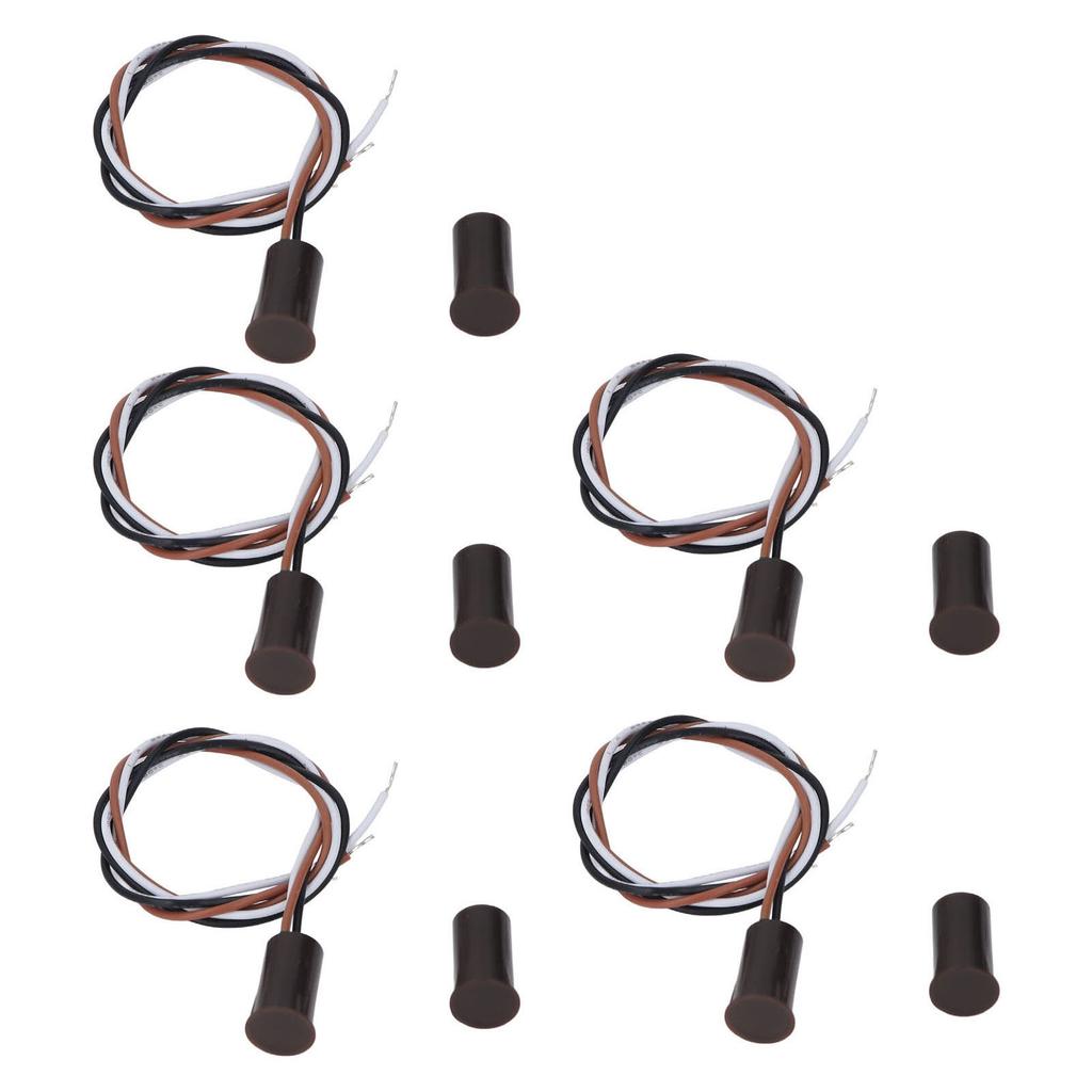 5 Sets Recessed Magnetic Switch DC100V 10W NO NC Door Sensor Window Reed Switch for Alarm System Acc