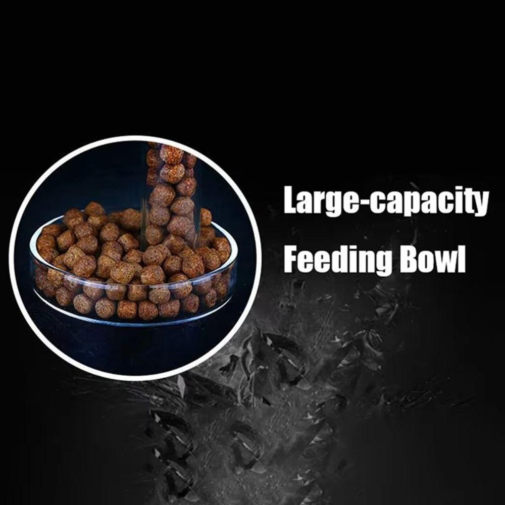 Transparent Fish Tank Food Dispenser with Suction Cup Feeder Bowl Aquarium Fish Tank Feeder Set