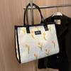 Женская сумка, новая модная сумка подмышки с принтом, повседневная сумка-тоут большой емкости для прогулок