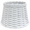 VidaXL White Ceiling Lamp Shade Ø25x17 Cm Wicker 364366