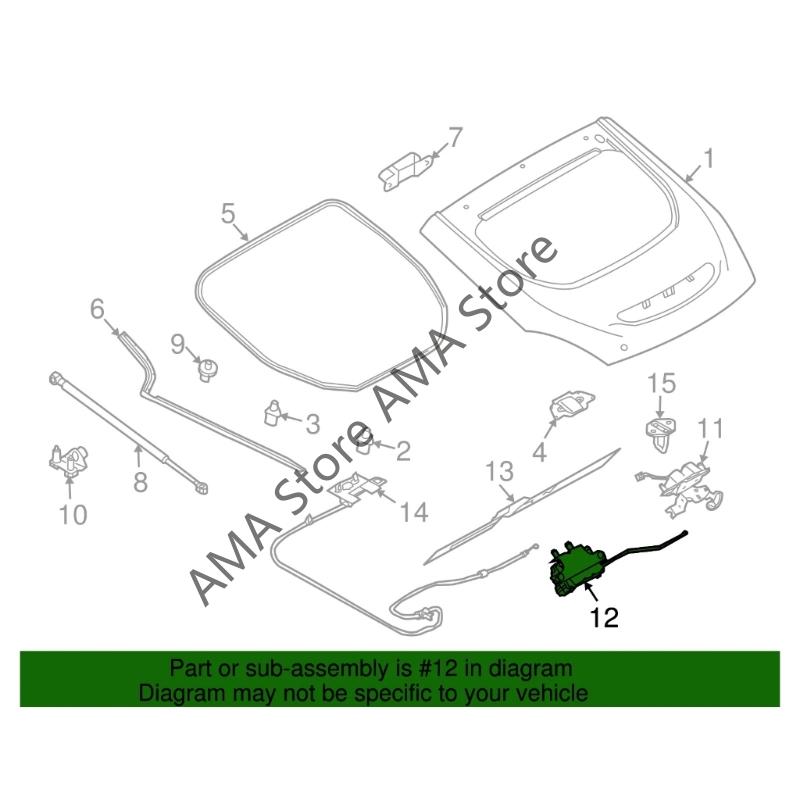 X7JF Автоаксессуар Автомобильный привод замка задней двери для 350Z 2003-2009 370Z 2009-19