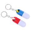 Key Chain Travel Pill Box Capsule Shaped Drug Container Keychain  Pill Storage