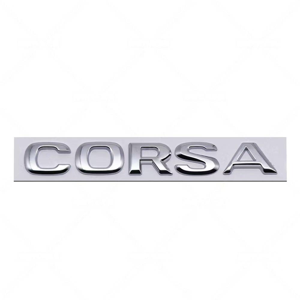 3D Metal ZAFIRA CORSA Etc Letters Badge Sticker Rear Trunk Emblem Decal High-Quality Automotive Exterior Accessories