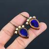 Сапфировые Медные Гальванопластические Серьги, Ювелирные Изделия из Драгоценных Камней Ручной Работы, Подарки для Жены Совершенно Новые Серьги