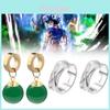 Dragon Ball Super Серьги и кольцо Аниме Коллекционный набор для фанатов косплея