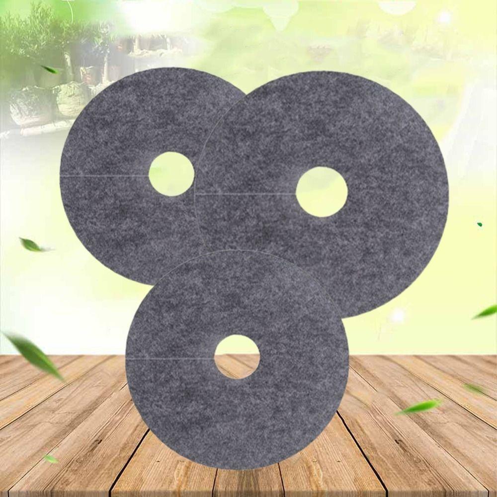 20pcs Degradable Round Weeds Barrier Mats Breathable Weeds Mulch Ring  For Garden Tree Protection