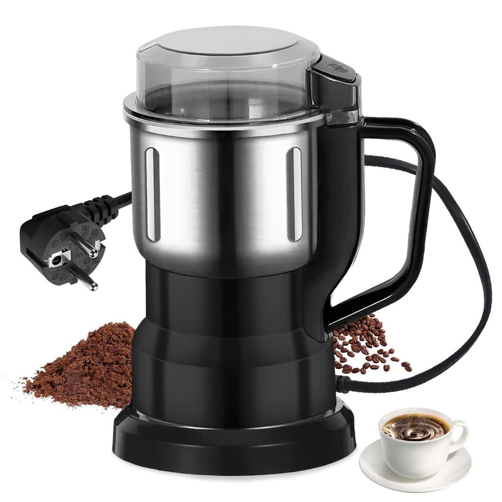 Electric Grinder Kitchen Grain Nut Bean Spice Mill 500ml Baby Food Processor 200W Multi-Function Home Coffee Grinder 4 Blades