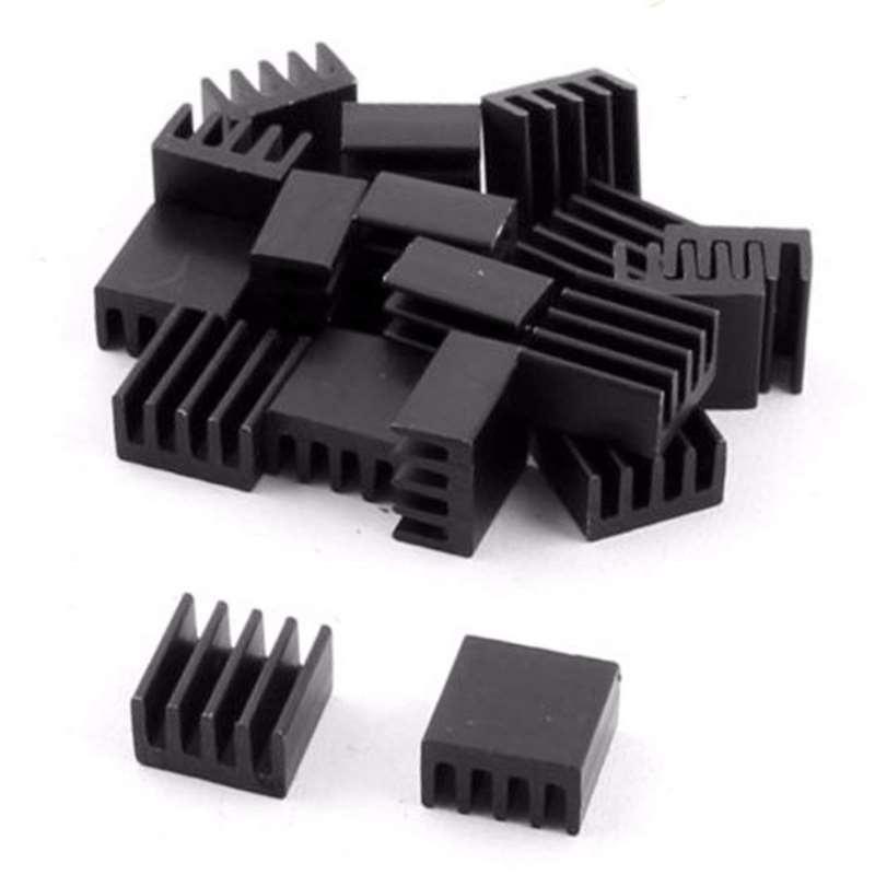 10pcs Aluminum Heat Sink Cooler Cooling Raspberry Pi Heatsink Kit for Computers Raspberry Pi Heatsink