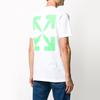 Off-White Футболка Pascal FOR EVER Painting Slim Fit, цвет белый, зеленый, мужская, уличная, OMAA027F20FAB0170155