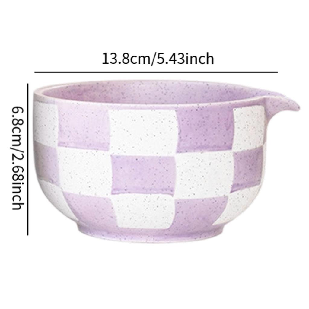 Traditional Japanese Matcha Bowl Tea Bowl with Pouring Spout Colorful Gradient Glaze for Office Table Tea Ceremony Party Gift