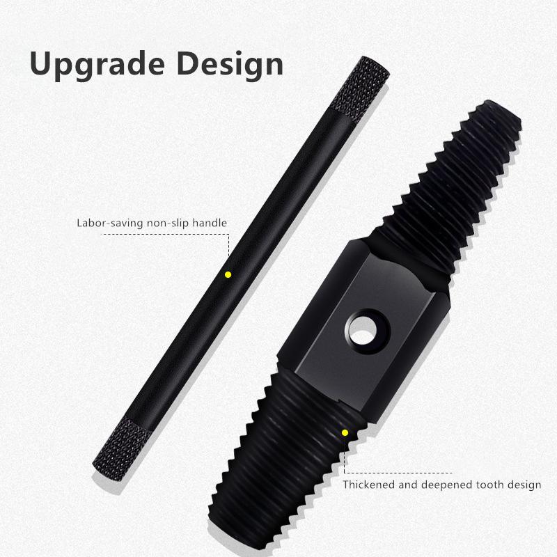 Двойной гаечный ключ, набор для извлечения сломанных винтов крана, инструменты для извлечения труб, поврежденный провод, инструмент для извлечения сломанных болтов водопроводной трубы ARI