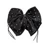 Korean Polka Dot Bow Claw Hair Clip - High-End Cloud Bubble Design for Women