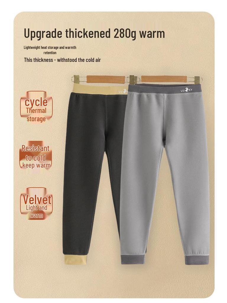 Детские флисовые брюки Осень/Зима 2025: Теплые, бесшовные длинные брюки для девочек