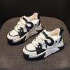 Папины кроссовки черно-белые с внутренней платформой для увеличения роста женские осенние повседневные модные универсальные маленькие белые спортивные кроссовки трендовая обувь