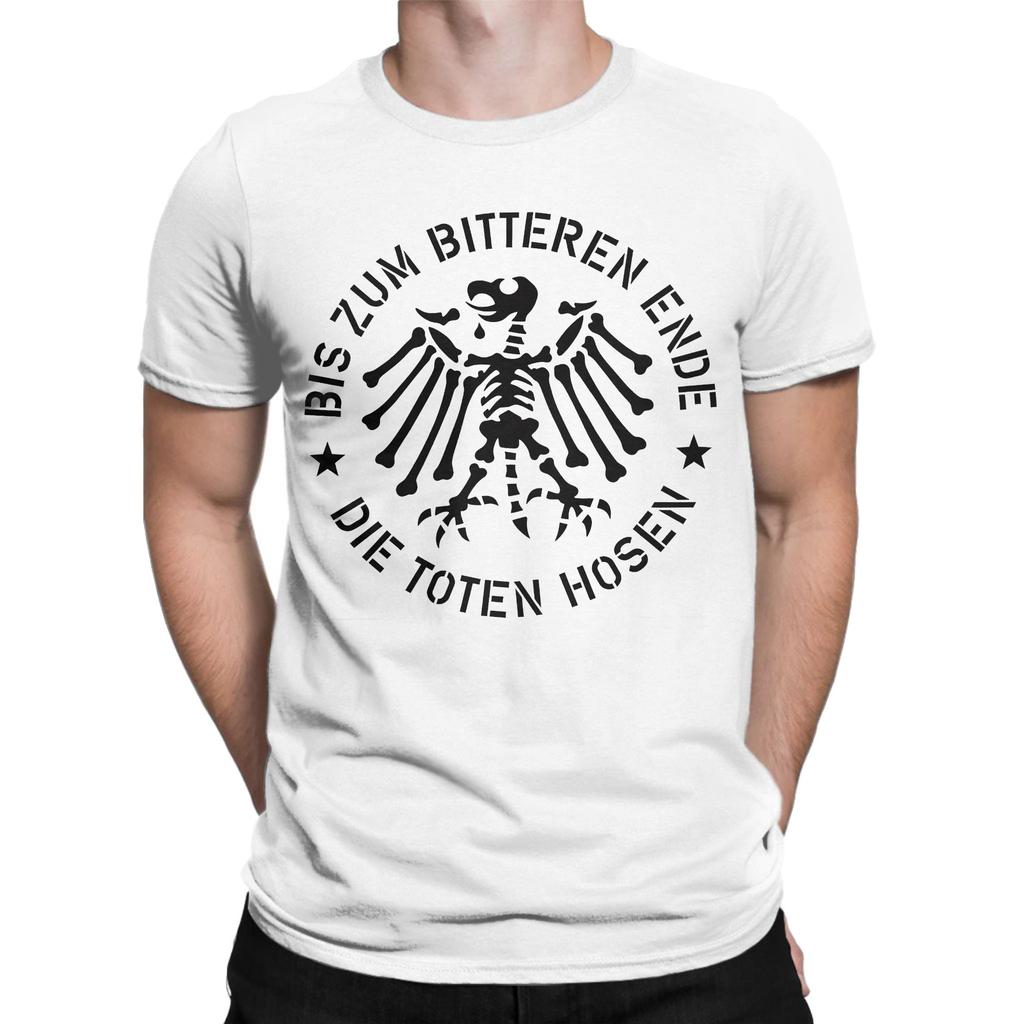 Мужская футболка Zum Bitteren Ende Die Toten Hosen Модная футболка из чистого хлопка с коротким рукавом Футболка с круглым вырезом Одежда Графический