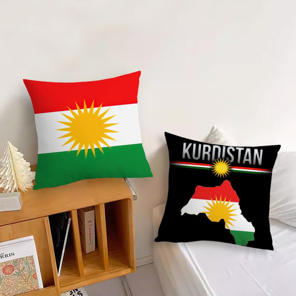 Flag of Kurdistan cushion cover Pillow Cover Decoration Room Home Sofa living Office Car Nordic Simplicity
