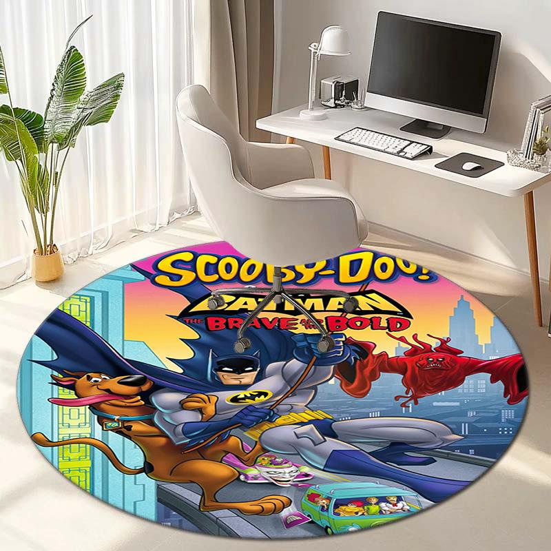 Halloween supernatural comedy adventure movie Scooby-Doo Round Carpet Soft Home Decoration Corridor Table and Chair Anti slip Outdoor Floor Mat rug 16