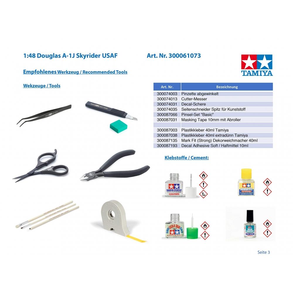Tamiya 148 Masterpiece Series No.73 ВВС США Douglas A-1J Skyraider Пластиковая модель 61073