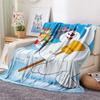Frosty the Snowman  Print Flannel Blanket, High quality Comfortable for All Seasons, Home Decor, Warmth and Comfort