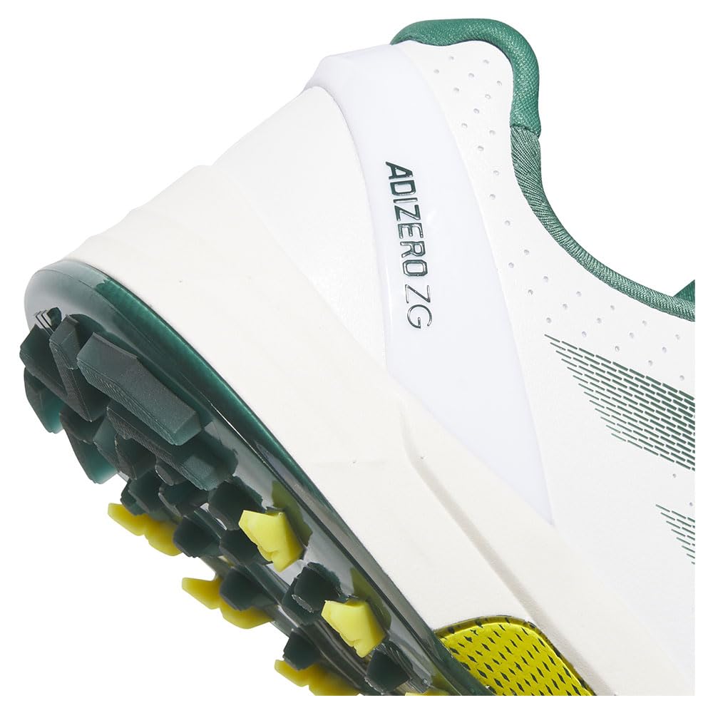 Обувь для гольфа Adizero ZEDGE 25 Обувь см 2E [Adidas Golf] Мужская Белый/Колледж Грин/Желтый 30.0