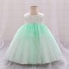 Newborn Dress Flowers Mesh Fashion Party Little Princess Baby Dress  Birthday Gift Kids Clothes