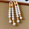 Ретро двухрядные серьги-кисточки с жемчугом Серьги-гвоздики с искусственным жемчугом Серьги-подвески Ювелирные подарки